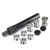 1.25"OD 6.9"L Solvent Trap Fuel Filter 1/2×28+5/8×24 K Cup 1x SS Cup,7x Alu Cups + Trilug 3 Lug +1/2×28 or 5/8×24 Adapter Combo
