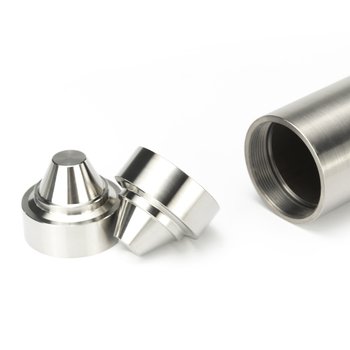 7.8" Titanium Solvent Trap Fuel Filter – 1.5" OD, 1.375x24, 1/2x28 + 5/8x24