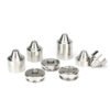 7.8" Titanium Solvent Trap Fuel Filter – 1.5" OD, 1.375x24, 1/2x28 + 5/8x24