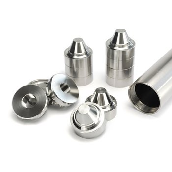 7.8" Titanium Solvent Trap Fuel Filter – 1.5" OD, 1.375x24, 1/2x28 + 5/8x24