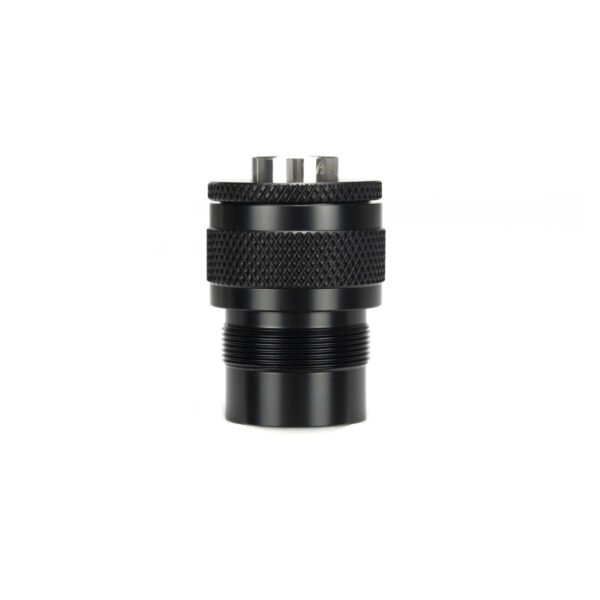 8.85"L 1.85"OD Carbon Fiber Modular Solvent Trap MST 8x Aluminum Cups 1/2×28,5/8×24 with 1/2×28,.578×28.9/16×24,13.5x1LH Booster