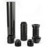 8.85"L 1.85"OD Carbon Fiber Modular Solvent Trap MST 8x Aluminum Cups 1/2×28,5/8×24 with 1/2×28,.578×28.9/16×24,13.5x1LH Booster
