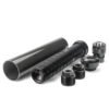 8.85"L 1.85"OD Carbon Fiber Modular Solvent Trap MST 8x Aluminum Cups 1/2×28,5/8×24 with 1/2×28,.578×28.9/16×24,13.5x1LH Booster