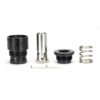 7"L 1.5"OD Dodecagonal Stainless Steel Modular Solvent Trap 5/8×24+1/2×28 1.375×24 MST+ 13.5x1LH,1/2×28,9/16×24,.578×28 Booster