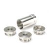 7"L 1.5"OD Dodecagonal Stainless Steel Modular Solvent Trap 5/8×24+1/2×28 1.375×24 MST+ 13.5x1LH,1/2×28,9/16×24,.578×28 Booster