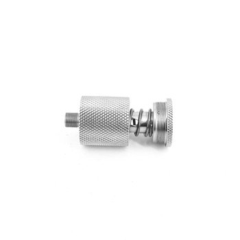 Stainless Steel External Recoil Booster Disconnector 1/2-28 Male to 13.5x1LH Female Nielsen for all Solvent Cleaning Filter Kit
