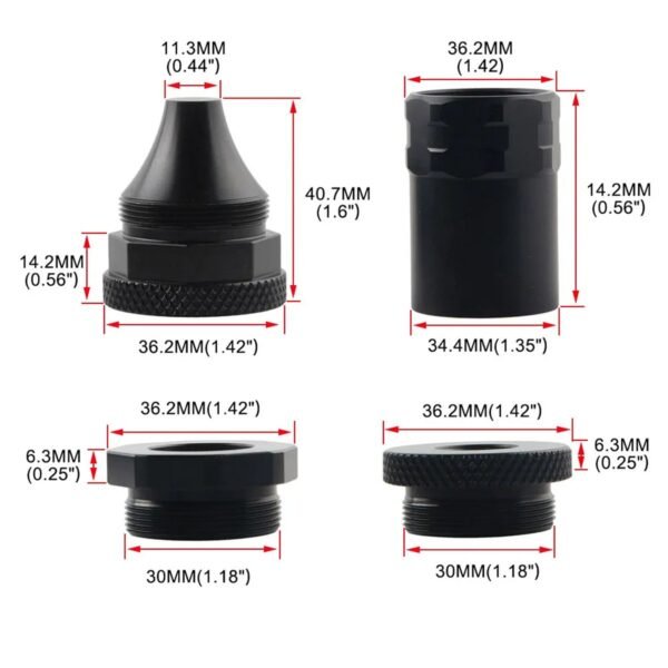 6.8″Lx1.42″OD Stainless Steel Modular Solvent Trap Fuel Filter Kit