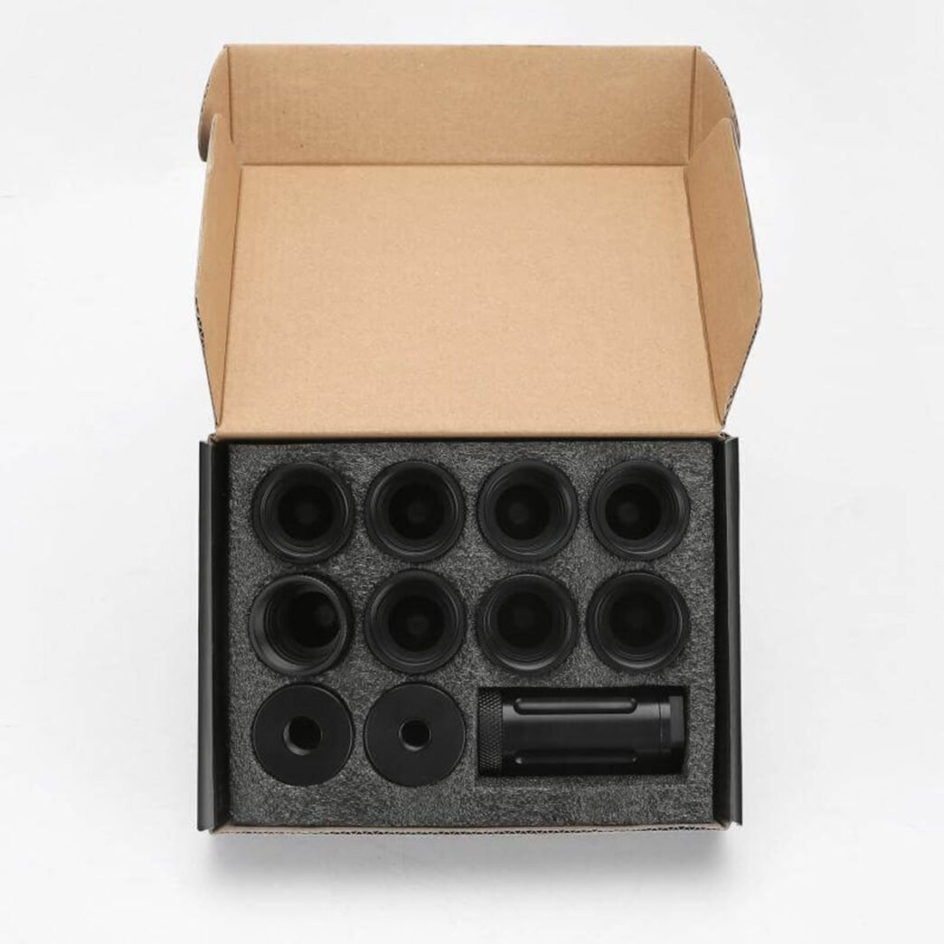 10″L Aluminum Modular Solvent Trap Kit 1.58″OD (1/2×28 and 5/8×24) - Image 5
