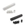 6″Lx1.05″OD Aluminum Solvent Trap Kit with Dry Storage Cups (1/2×28 or 5/8×24)