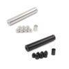6″Lx1.05″OD Aluminum Solvent Trap Kit with Dry Storage Cups (1/2×28 or 5/8×24)