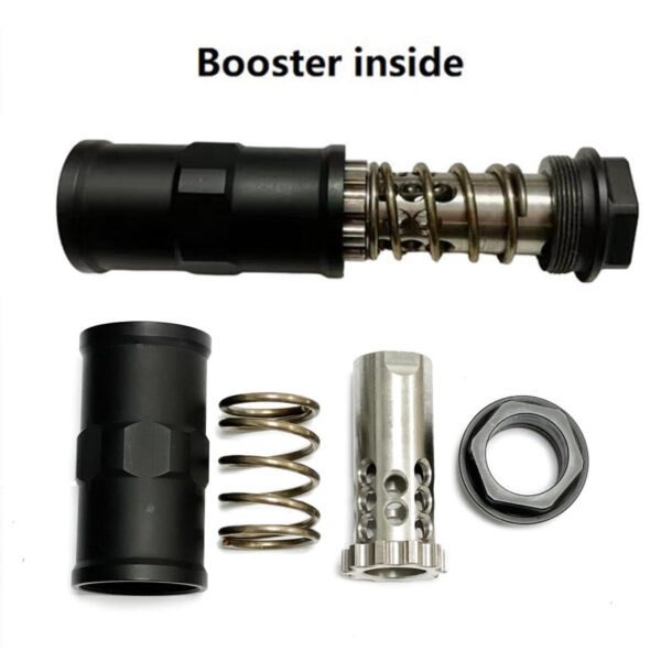 6.6inch Modular Solvent Trap Stainless Steel Booster Inside 7.2mm Hole .28Cal