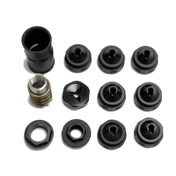 6.6inch Modular Solvent Trap Stainless Steel Booster Inside 7.2mm Hole .28Cal