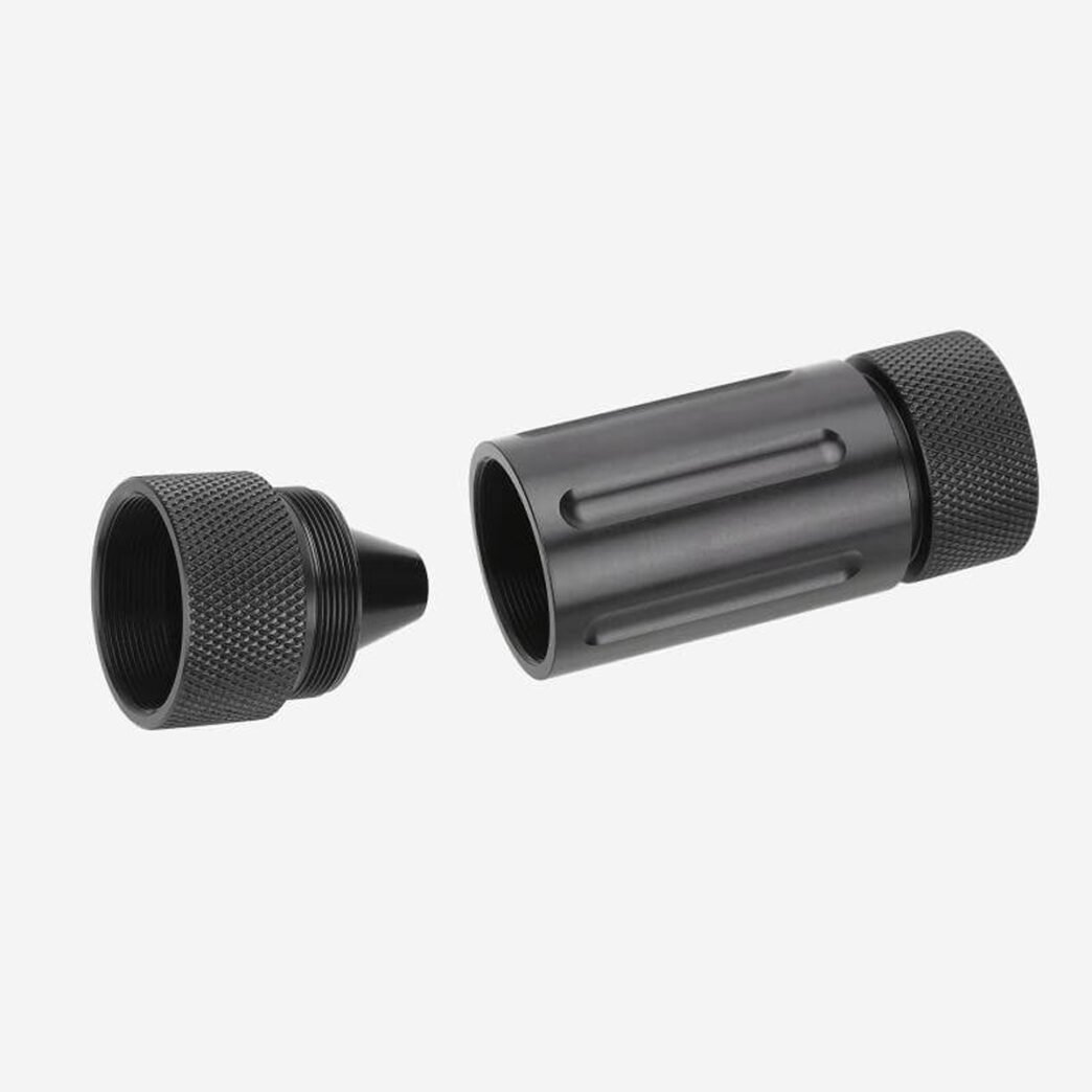 10″L Aluminum Modular Solvent Trap Kit 1.58″OD (1/2×28 and 5/8×24) - Image 2