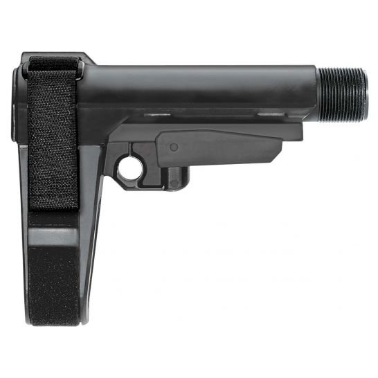 SB Tactical SBA3 5 Position Adjustable Arm Brace Buffer Tube Not Included, Black